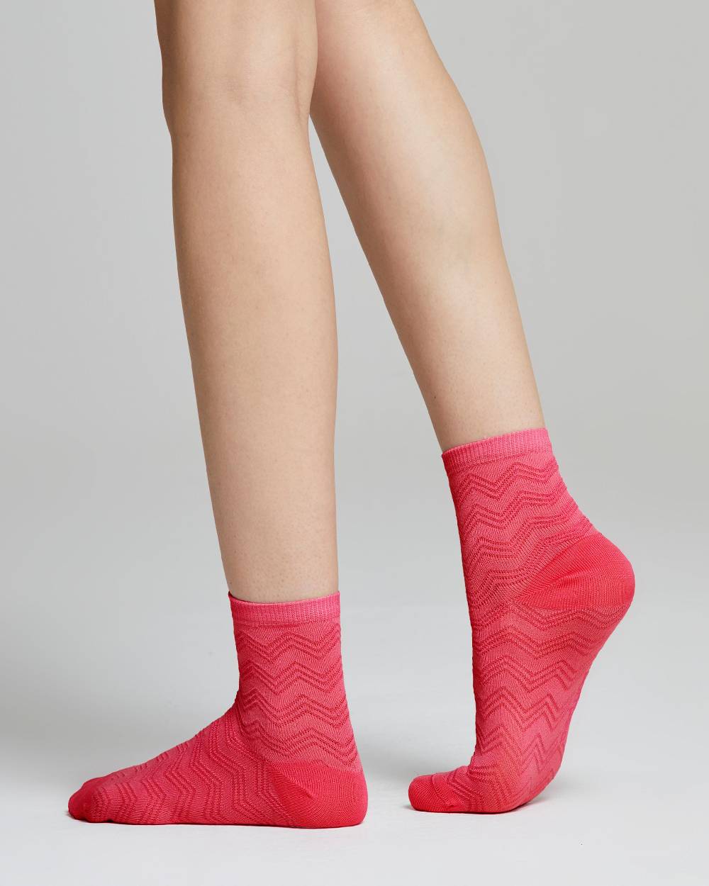 Pompea Calzino Nina cotone con motivo chevron Negozio online di fabbrica