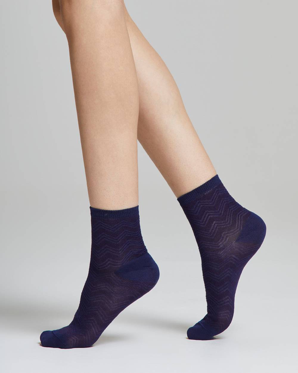 Pompea Calzino Nina cotone con motivo chevron