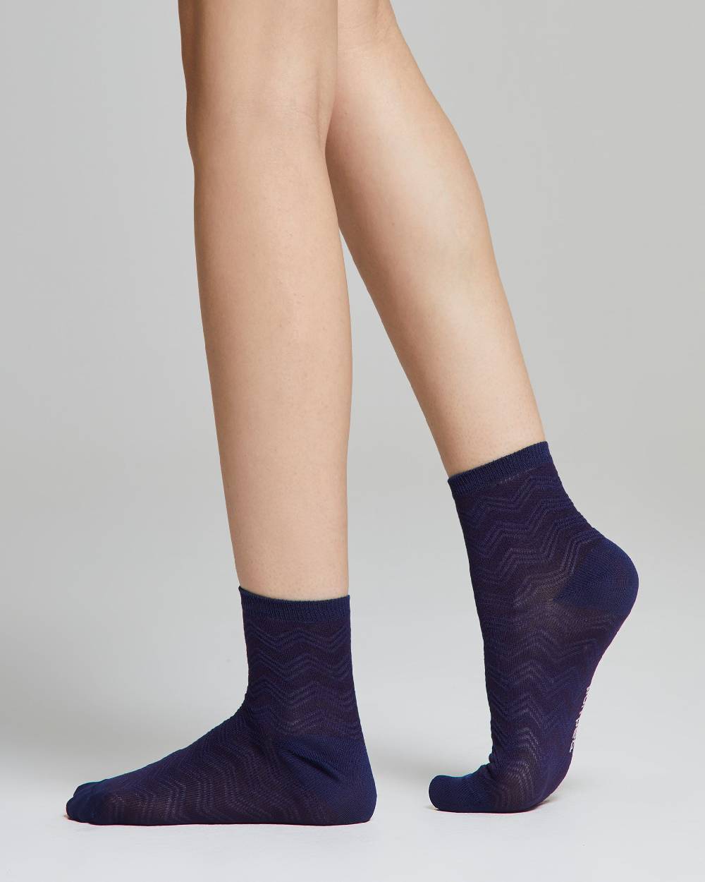 Pompea Calzino Nina cotone con motivo chevron Prezzo di fabbrica