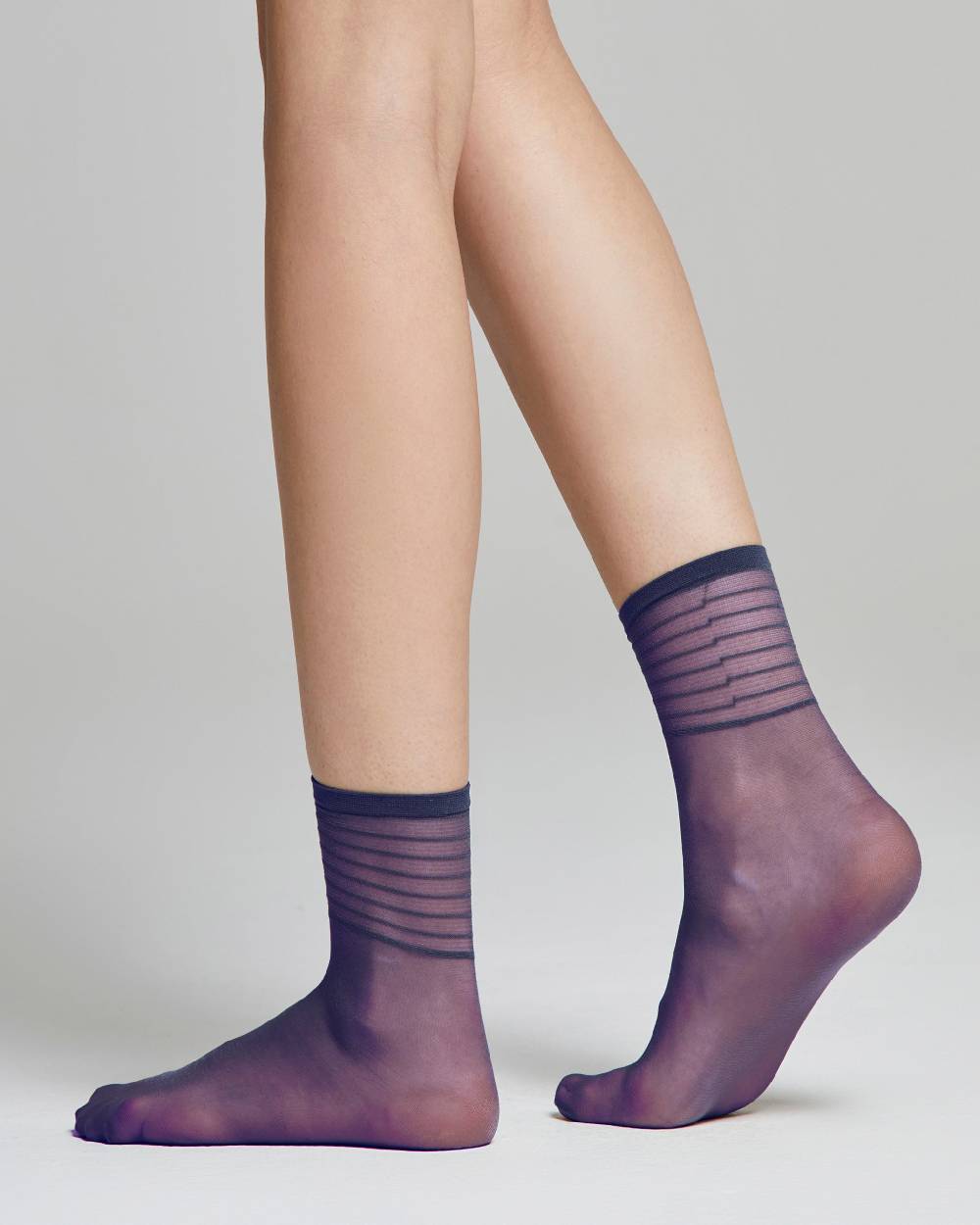 Pompea Calzino velato Iris con righe in trasparenza ACQUISTA ORA