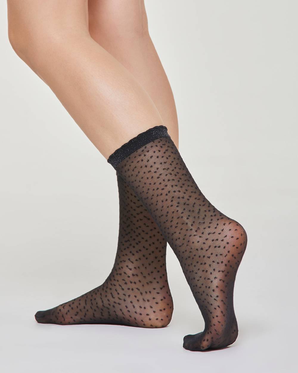 Pompea Calzino velato Martina micro pois Fino al 50% di sconto