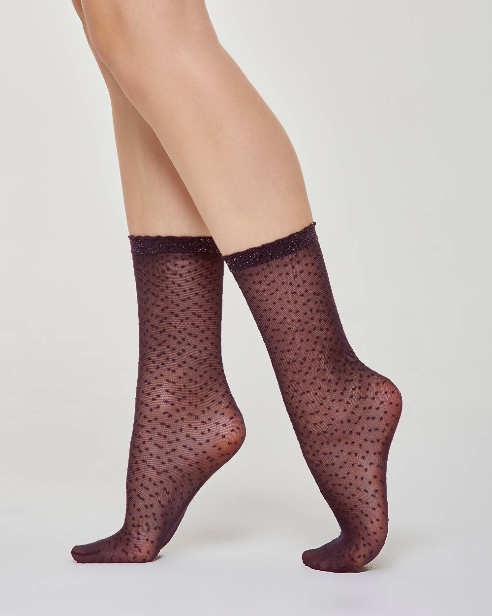 Pompea Calzino velato Martina micro pois Fino al 60% di sconto