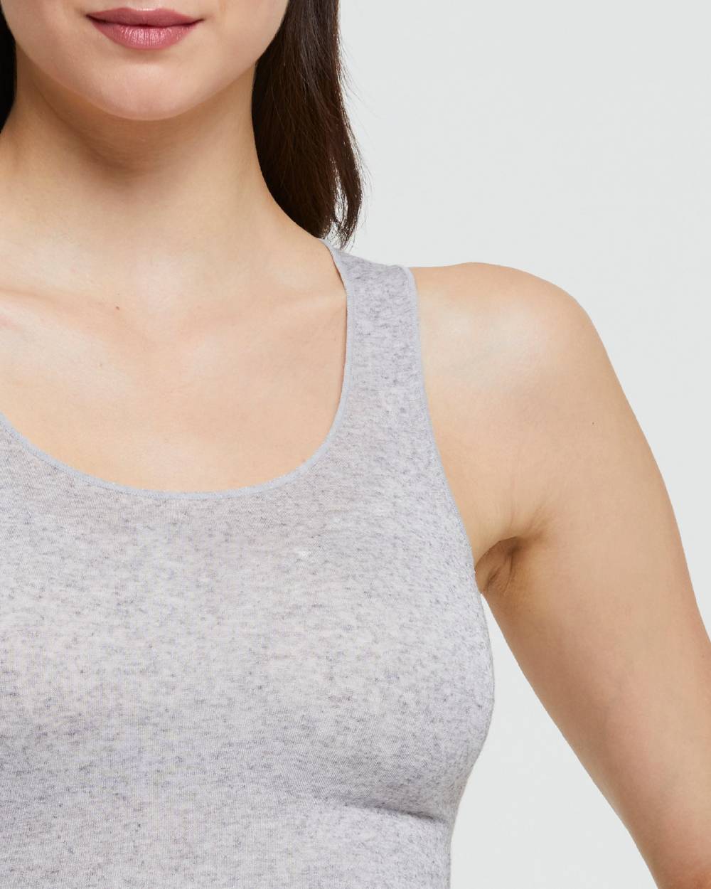 Pompea CANOTTA SCOLLO TONDO IN MODAL CASHMERE Moda