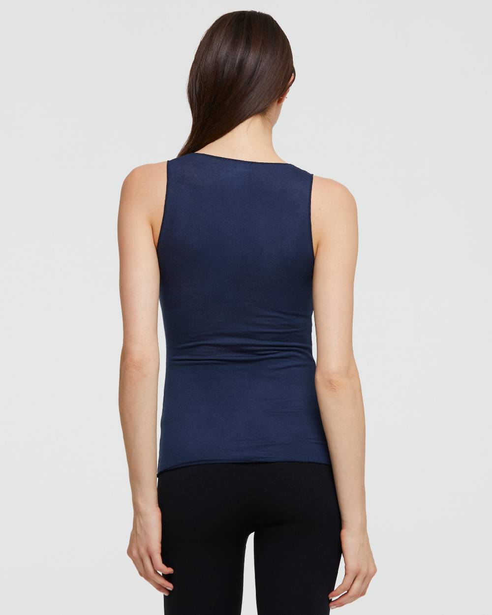 Pompea CANOTTA SCOLLO TONDO IN MODAL CASHMERE Sconto di tempo limitato
