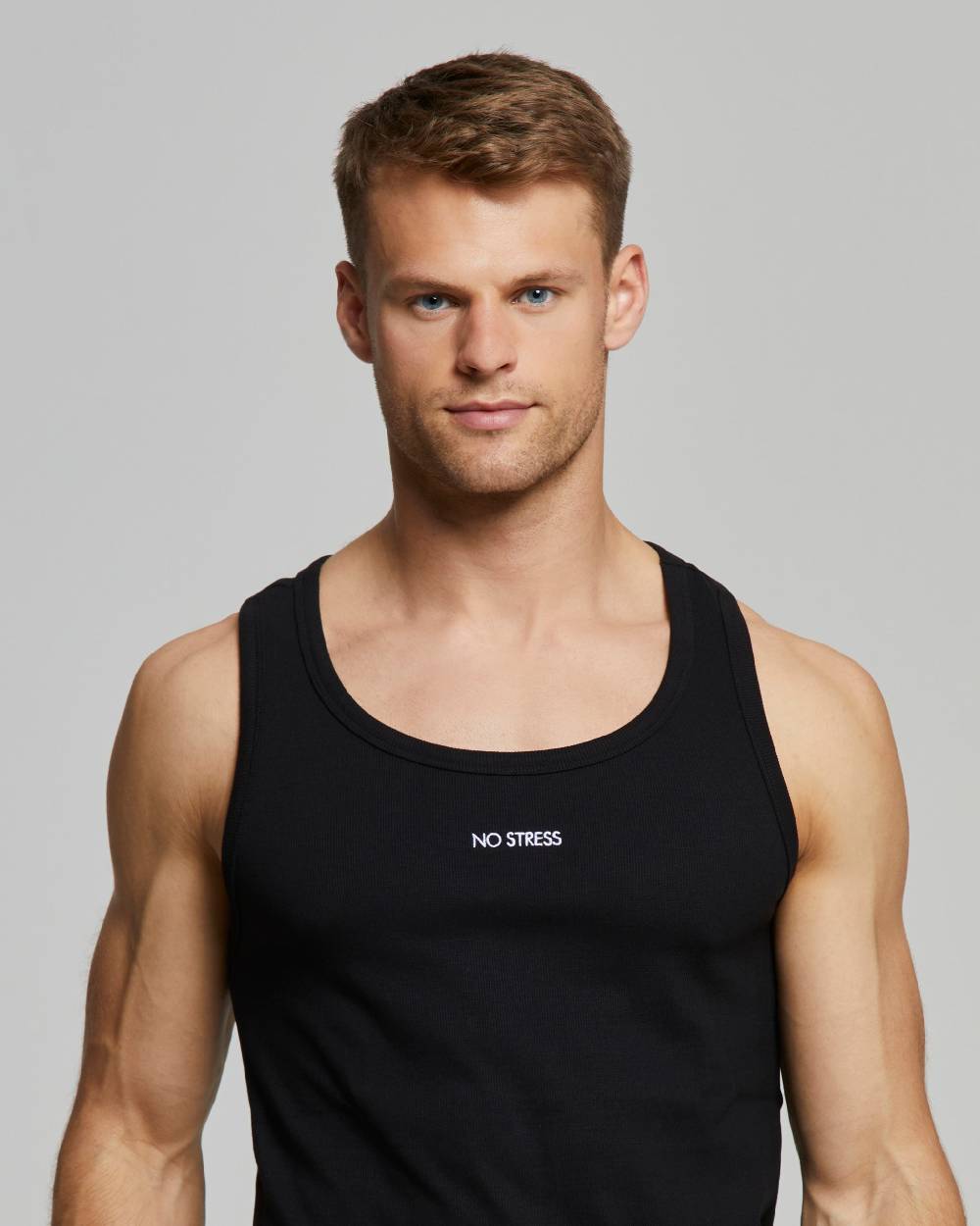 Pompea Canotta uomo no stress slim fit cotone Smaltimento dello stoccaggio