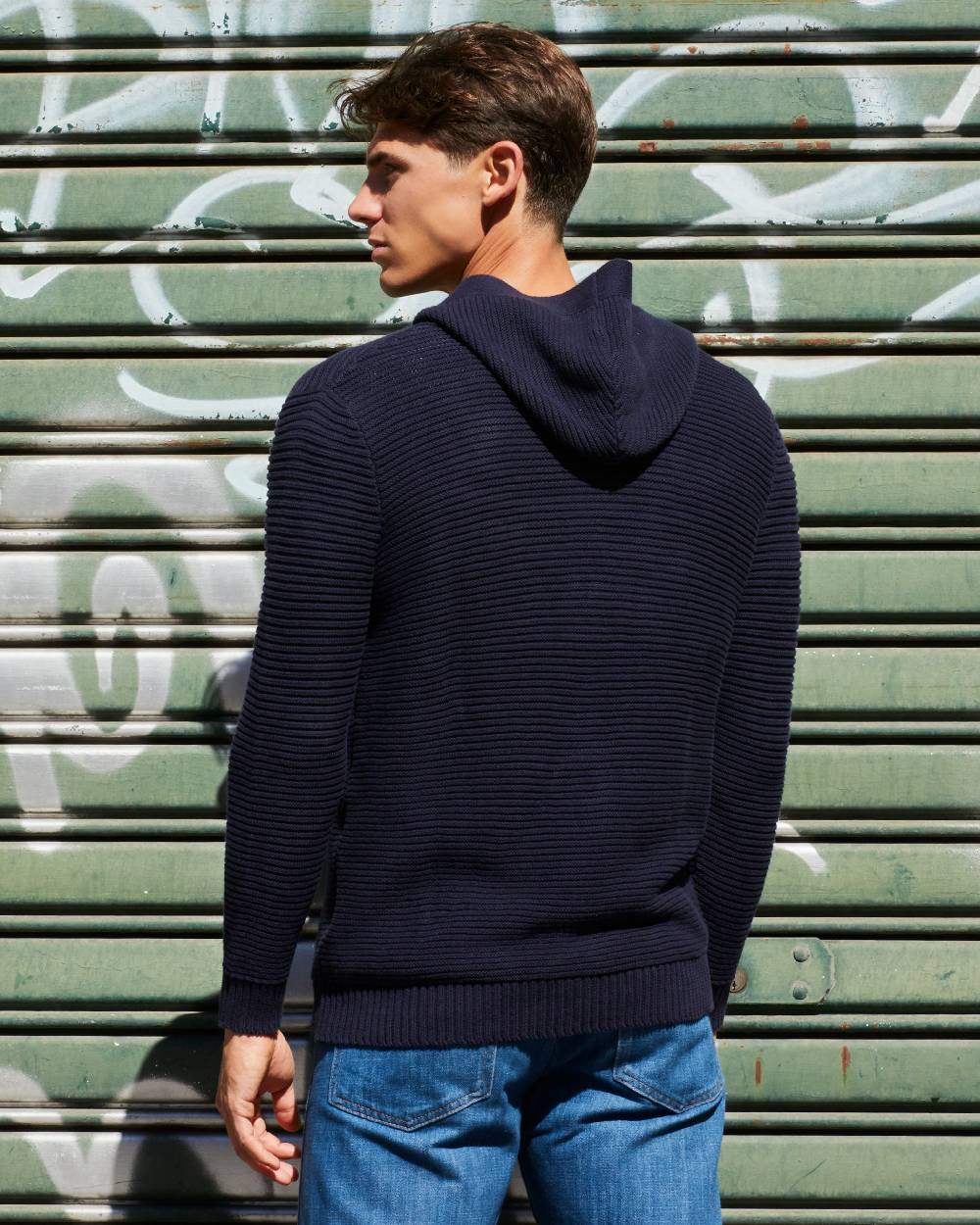 Pompea CARDIGAN UNISEX CON CAPPUCCIO Vendita calda