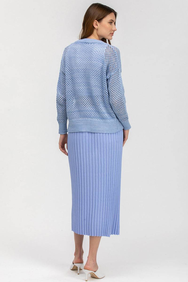 Pietro Brunelli MACY | Cardigan Azzurro con Bottoni Promozione Limitata