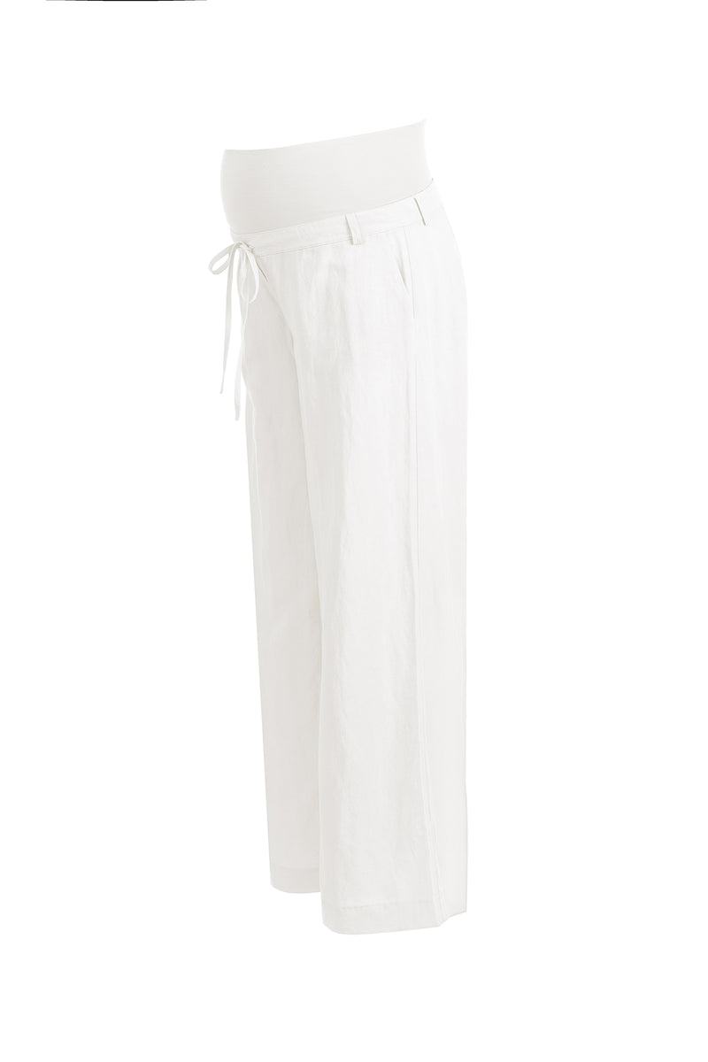 Pietro Brunelli JOSEPH | Pantaloni Premaman in Lino Bianchi Sconto