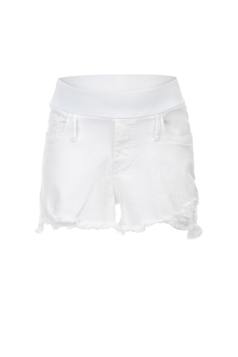Pietro Brunelli ORIGINAL SHORTS | Pantaloncini Premaman in Denim Bianco Offerte