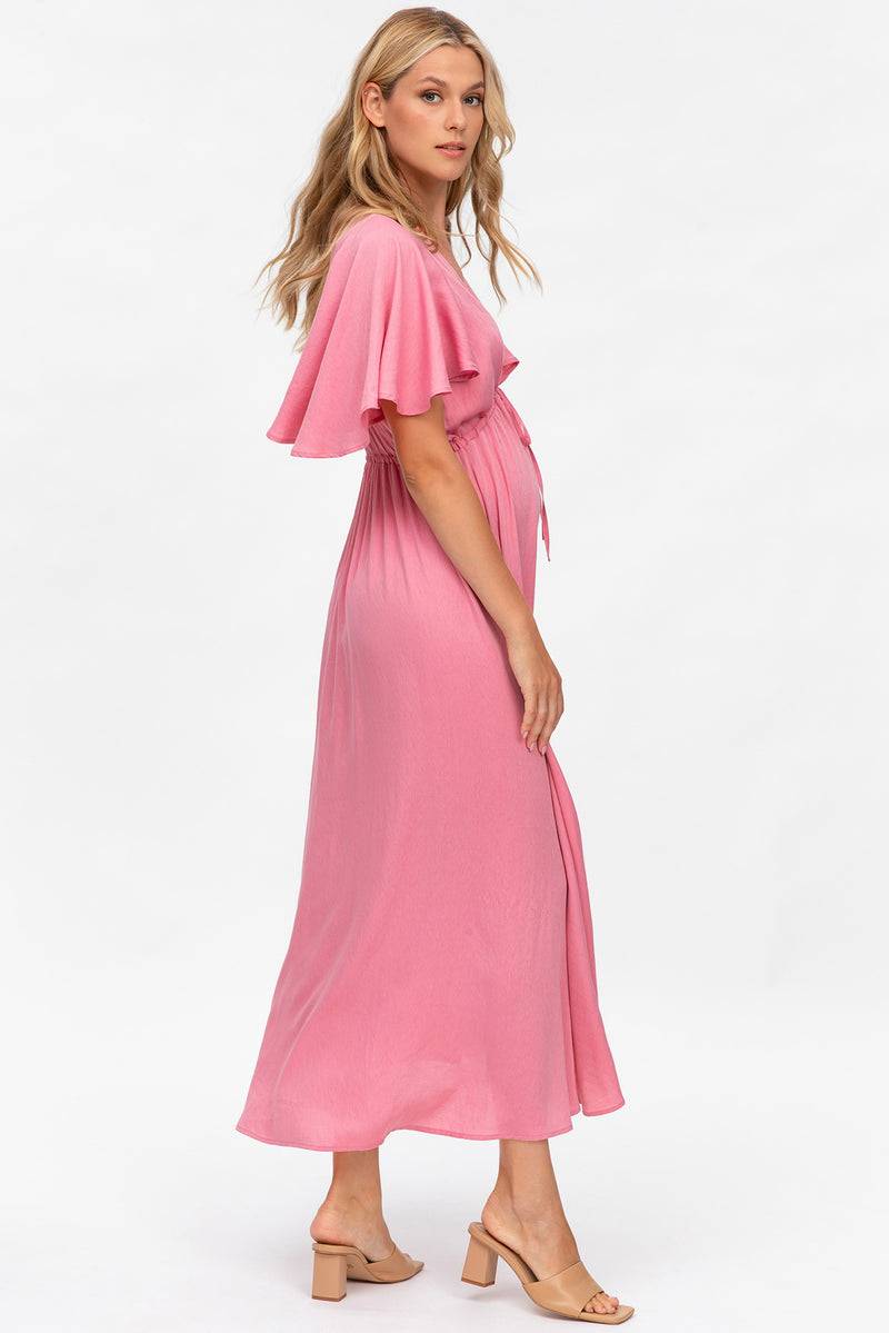 Pietro Brunelli VALENTINA | Maxi Abito Premaman Rosa Vendita Calda