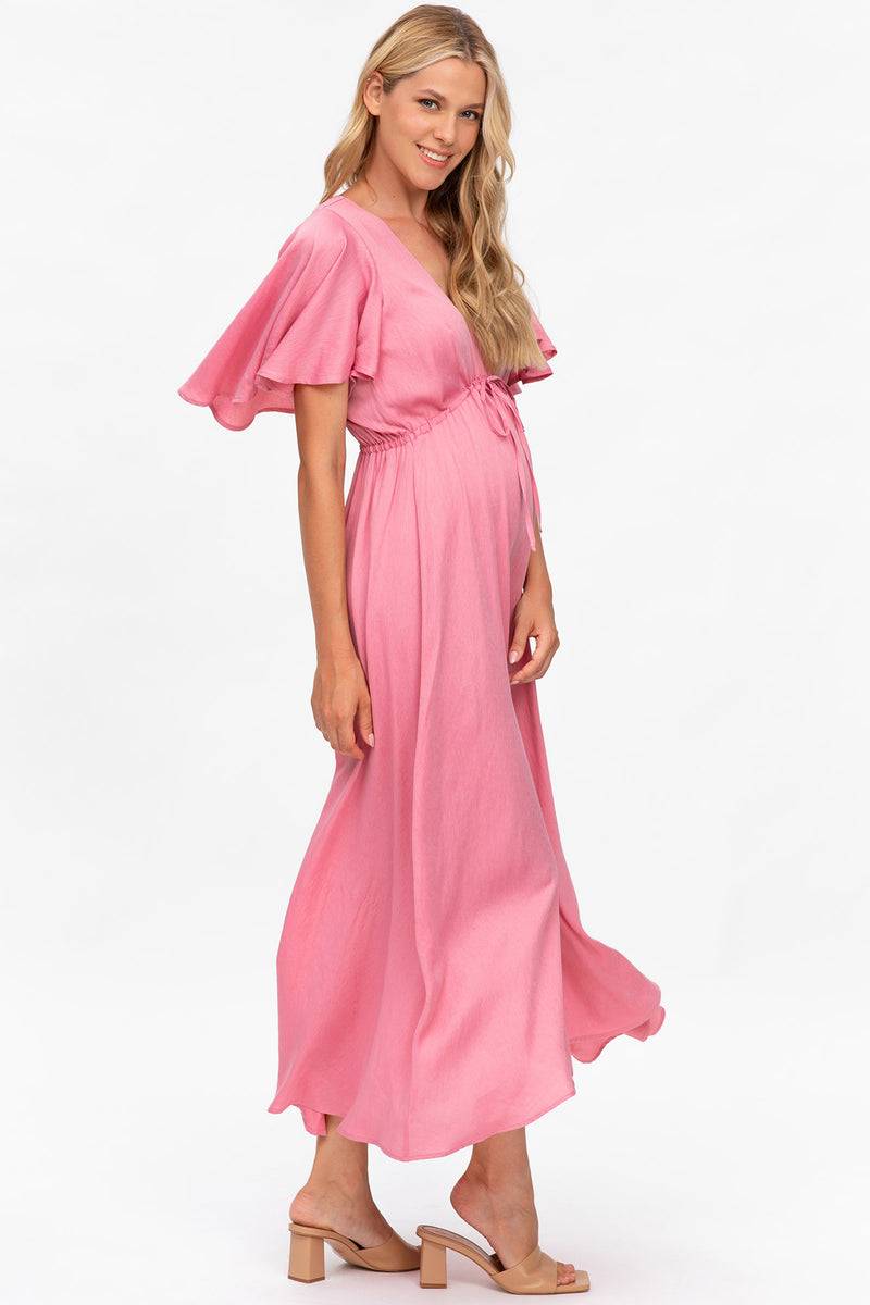 Pietro Brunelli VALENTINA | Maxi Abito Premaman Rosa Vendita Calda