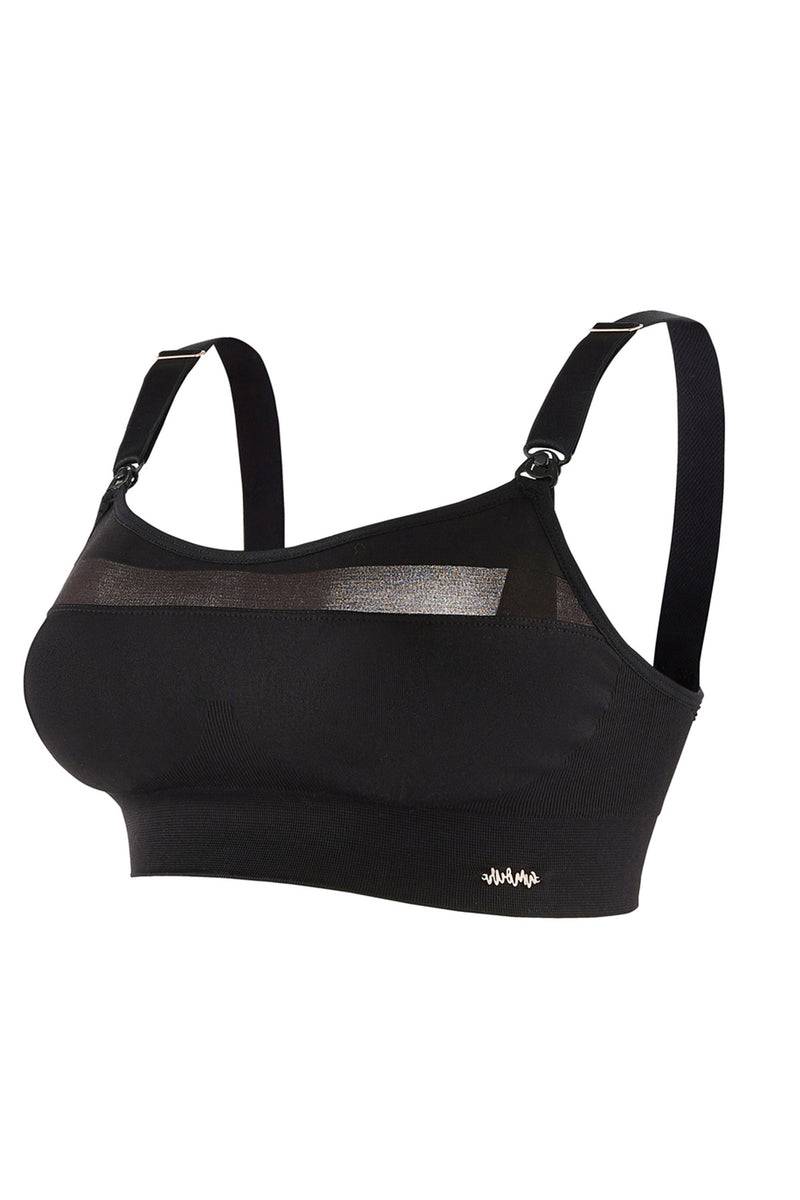 Pietro Brunelli WOMA | Reggiseno Sportivo Premaman e Allattamento Nero Italia