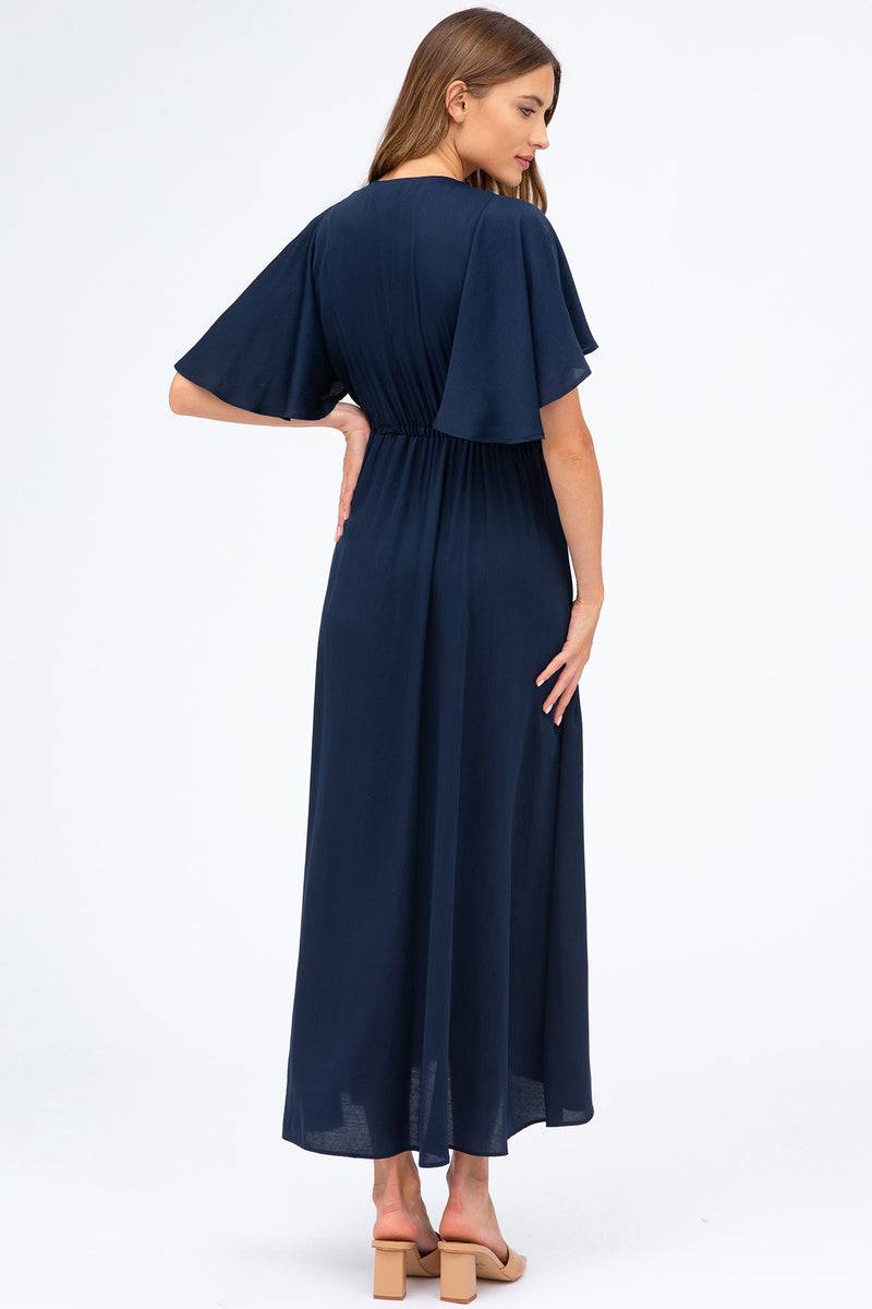 Pietro Brunelli VALENTINA | Maxi Abito Premaman Navy Affare Del Giorno