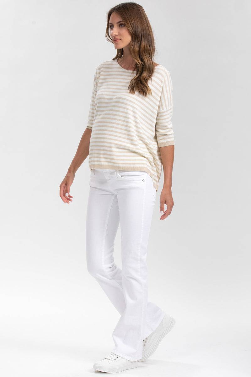Pietro Brunelli GRADUATED FLARE | Jeans Premaman Svasati Bianchi Convenienza