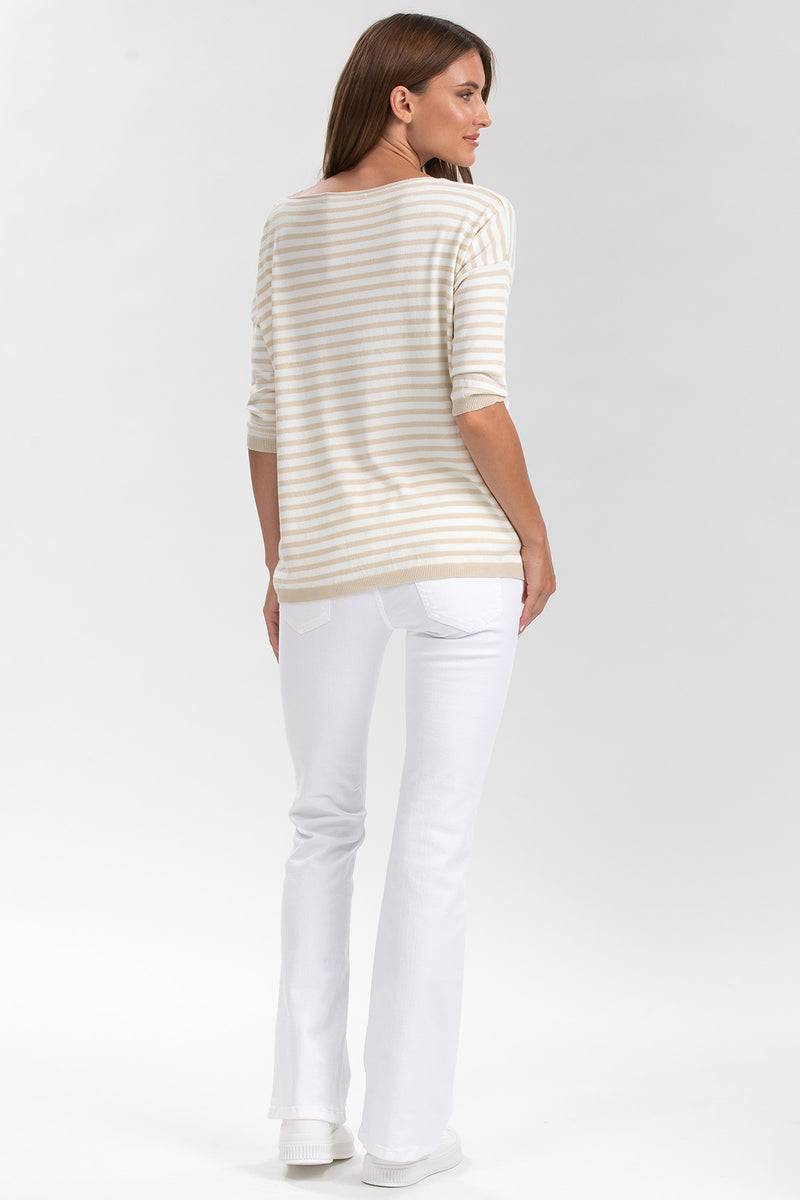 Pietro Brunelli GRADUATED FLARE | Jeans Premaman Svasati Bianchi Convenienza