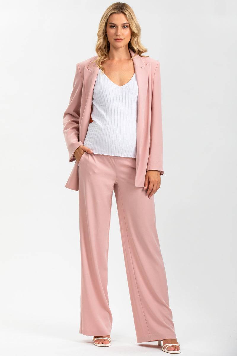 Pietro Brunelli FREDDIE | Pantaloni Premaman Rosa a Gamba Dritta Online