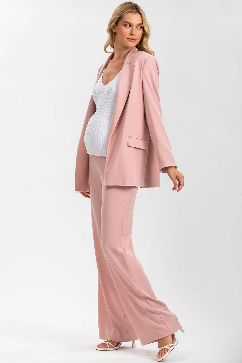 Pietro Brunelli FREDDIE | Pantaloni Premaman Rosa a Gamba Dritta Online