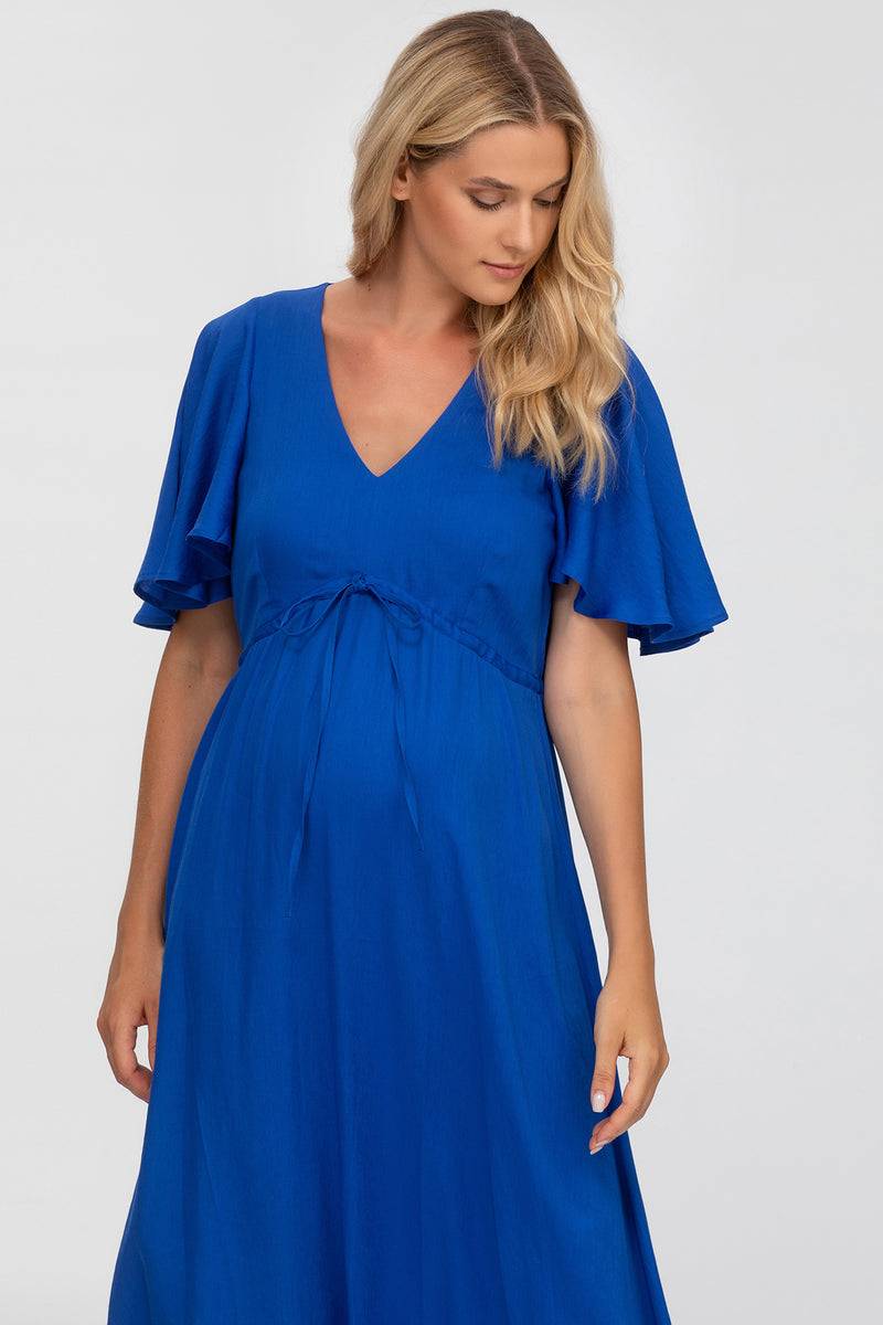 Pietro Brunelli VALENTINA | Maxi Abito Premaman Blu In Vendita