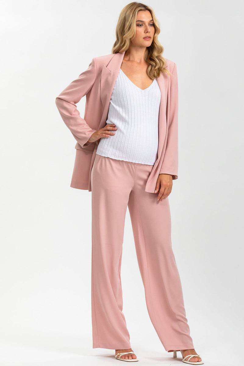 Pietro Brunelli JANE SET | Set Giacca e Pantalone Premaman Rosa Saldi