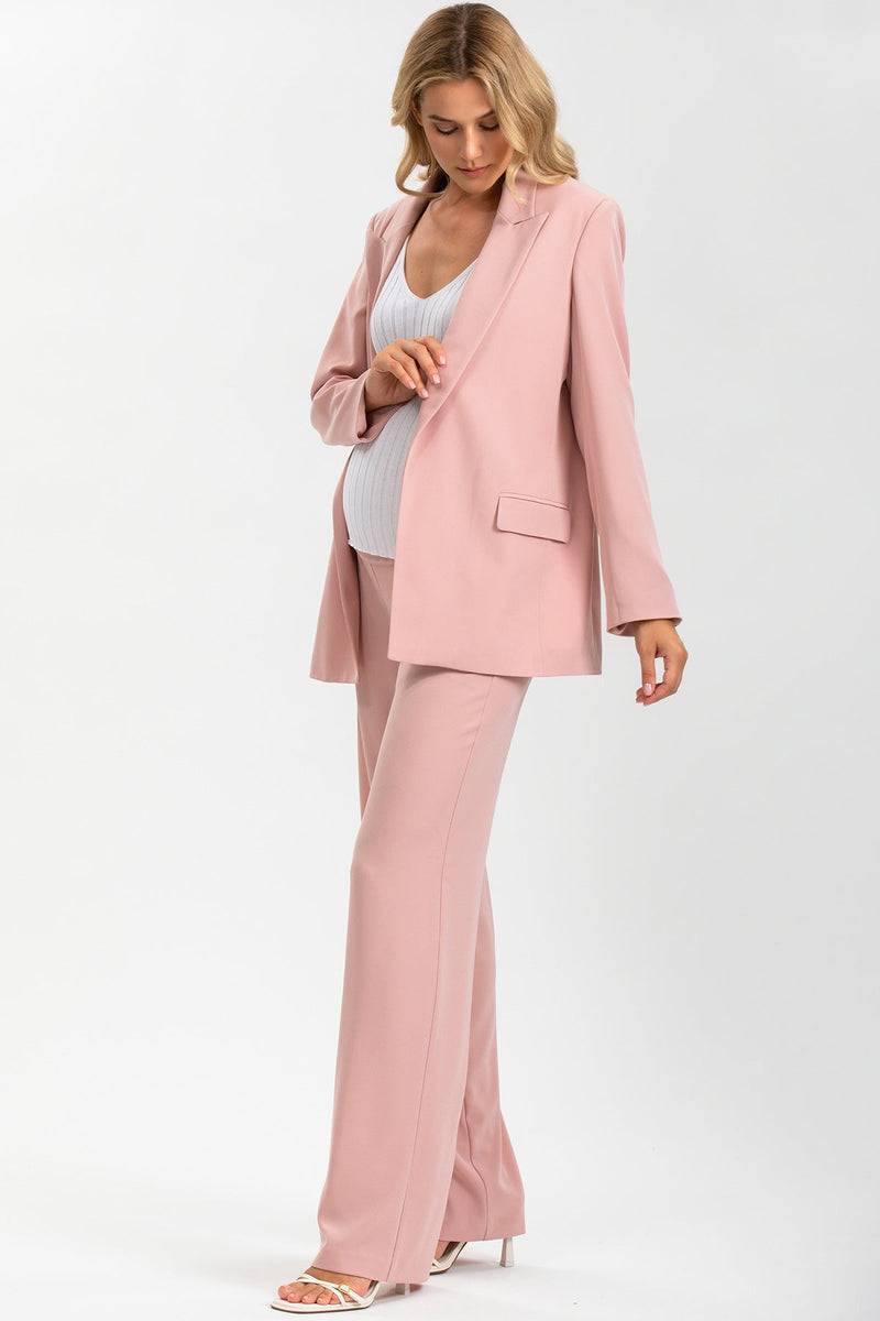 Pietro Brunelli JANE SET | Set Giacca e Pantalone Premaman Rosa Saldi
