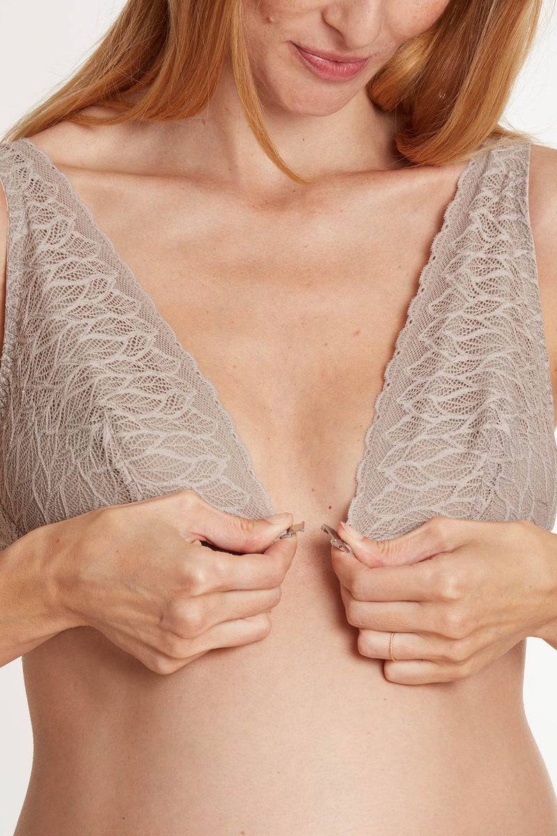 Pietro Brunelli BLISS TAUPE | Reggiseno Premaman e Allattamento con Apertura Frontale Online