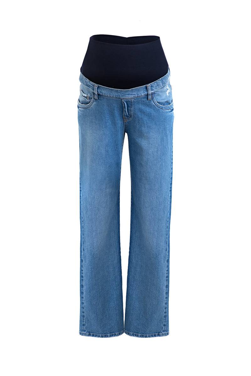Pietro Brunelli HI-RISE STRAIGHT LEG W029 | Jeans Premaman a Gamba Dritta Promozione
