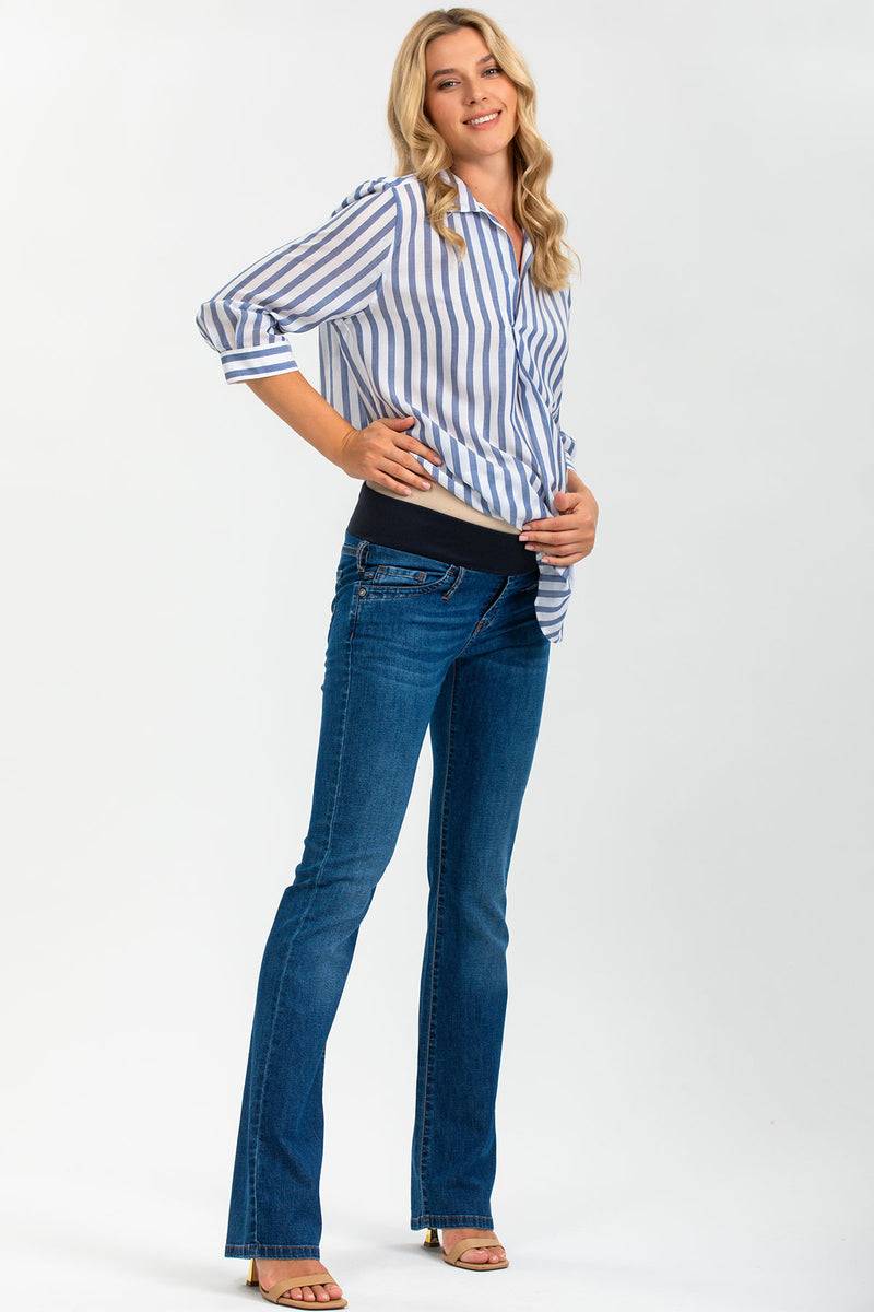 Pietro Brunelli SLIM BOOTCUT WA07 | Jeans Premaman con Gamba Leggermente Svasata Negozi Online
