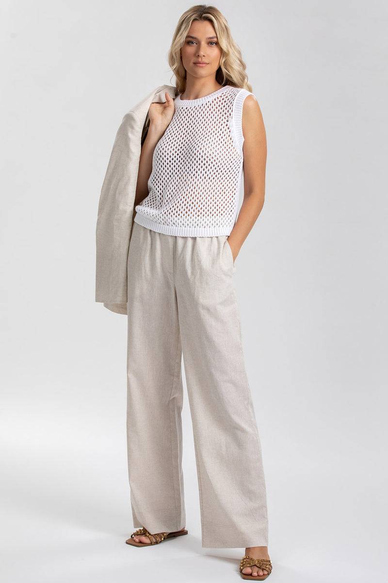 Pietro Brunelli BLONDIE | Top Premaman Bianco a Rete Moda