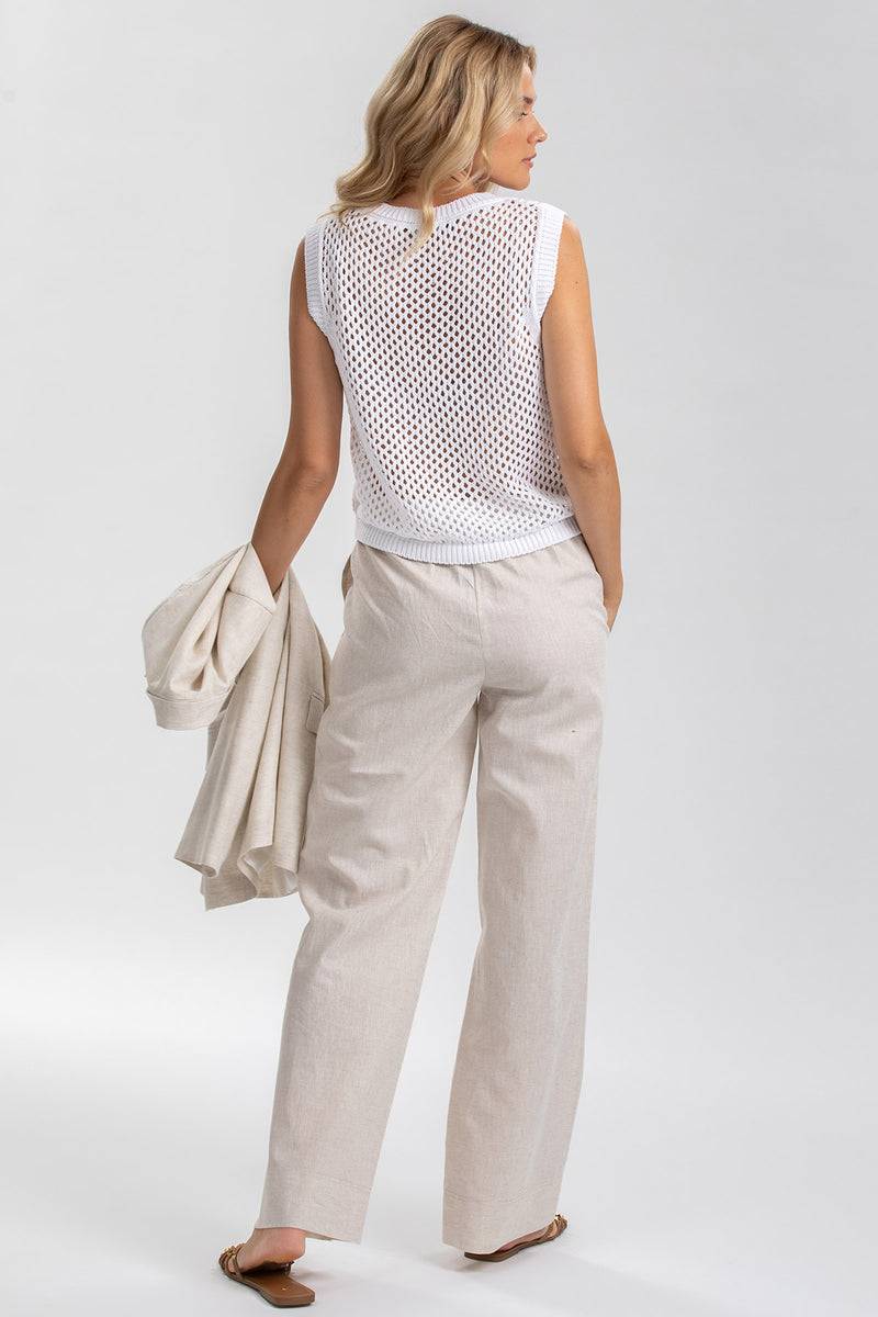 Pietro Brunelli BLONDIE | Top Premaman Bianco a Rete Moda