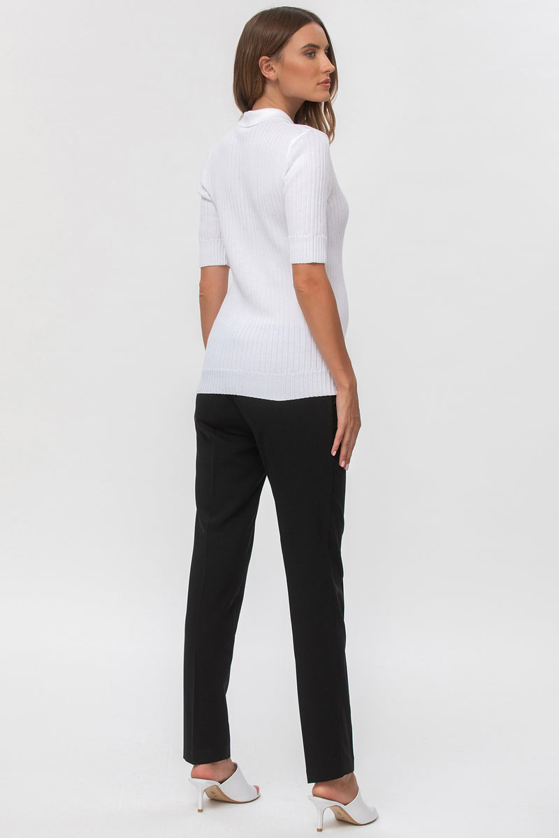 Pietro Brunelli HARRY | Pantalone Premaman Slim Fit da Ufficio Nero 2025