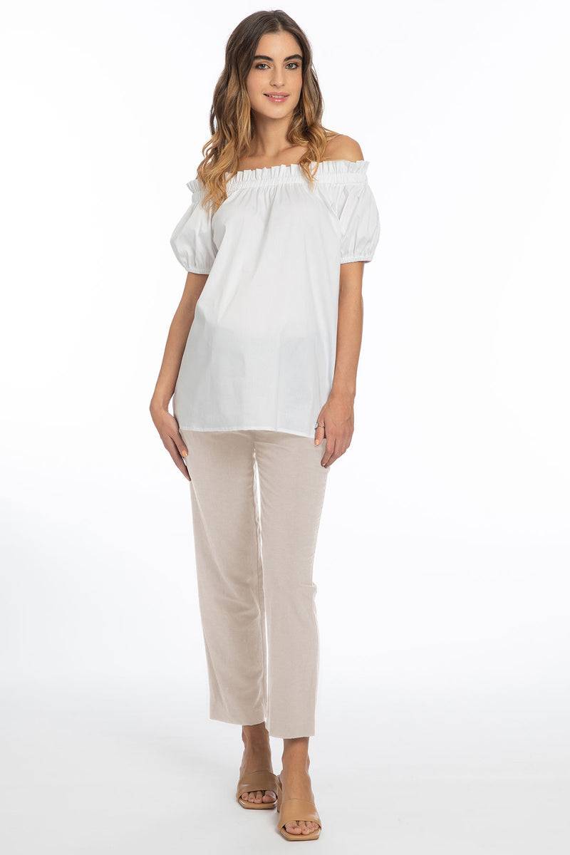 Pietro Brunelli ISAC | Pantaloni Jogger Premaman in Lino Promozione Limitata