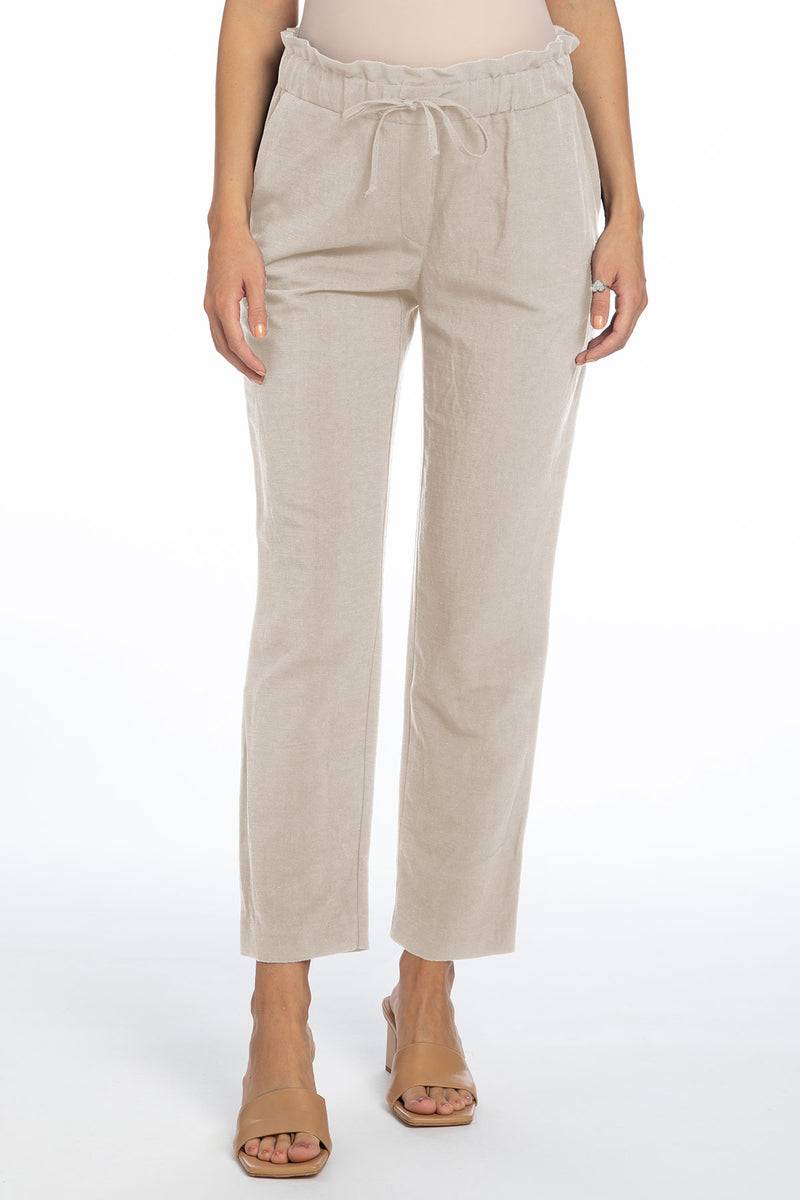 Pietro Brunelli ISAC | Pantaloni Jogger Premaman in Lino Promozione Limitata