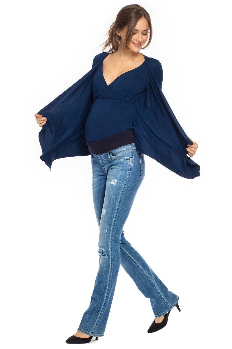 Pietro Brunelli SLIM BOOTCUT W607 | Jeans Premaman con Rotture Prezzo Ridotto