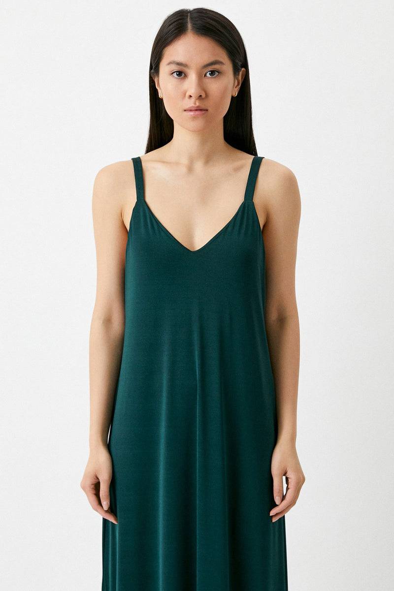 Pietro Brunelli SALLY | Slip Dress Premaman Verde Presa