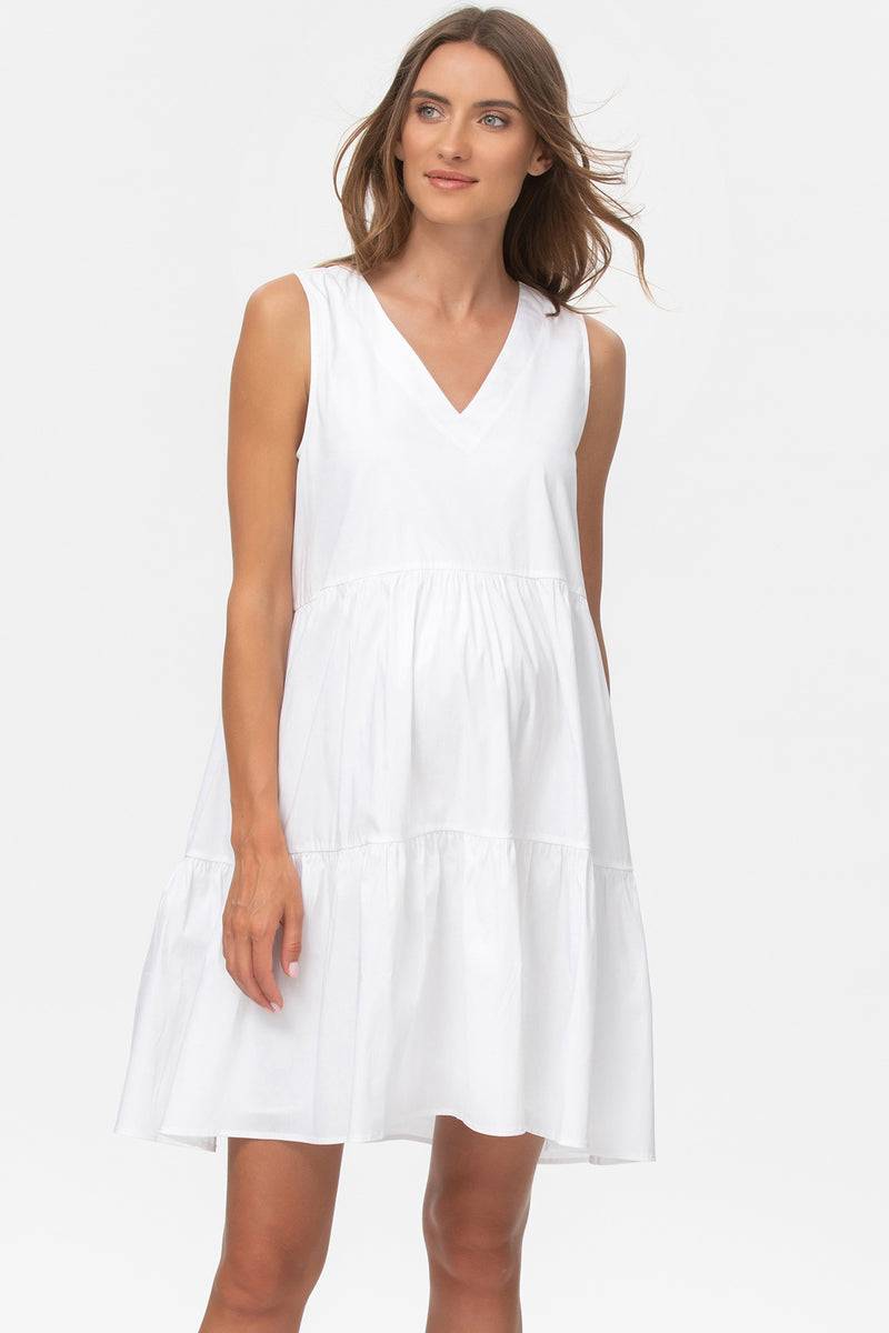 Pietro Brunelli MELODY | Abito Premaman Bianco con scollo a V Saldi