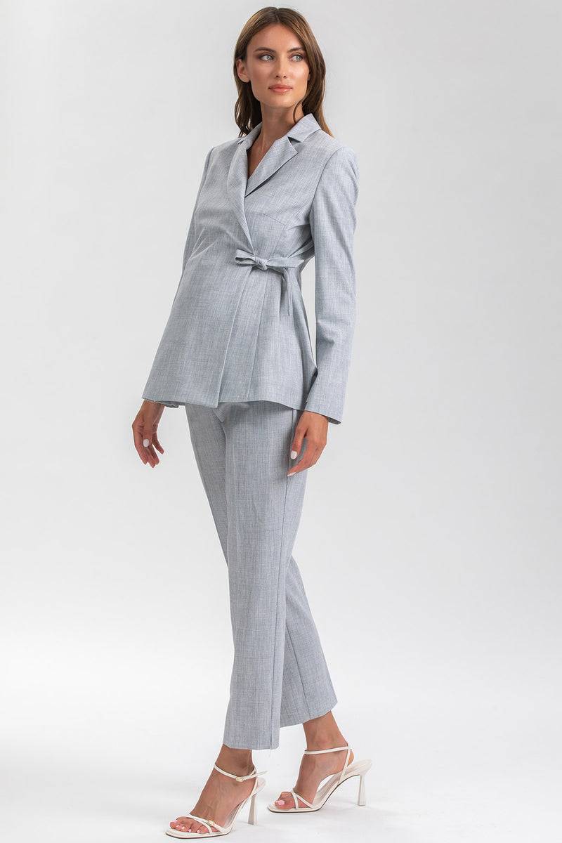Pietro Brunelli KATE | Pantalone Premaman da Ufficio Grigio Sottocosto