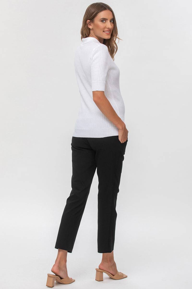Pietro Brunelli ELWOOD | Pantaloni Premaman Elasticizzati Neri Novità