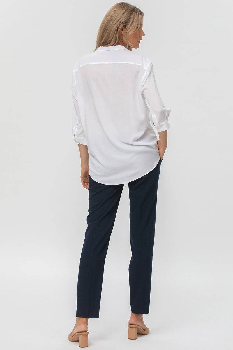 Pietro Brunelli HARRY | Pantalone Premaman Slim Fit da Ufficio Blu Economico