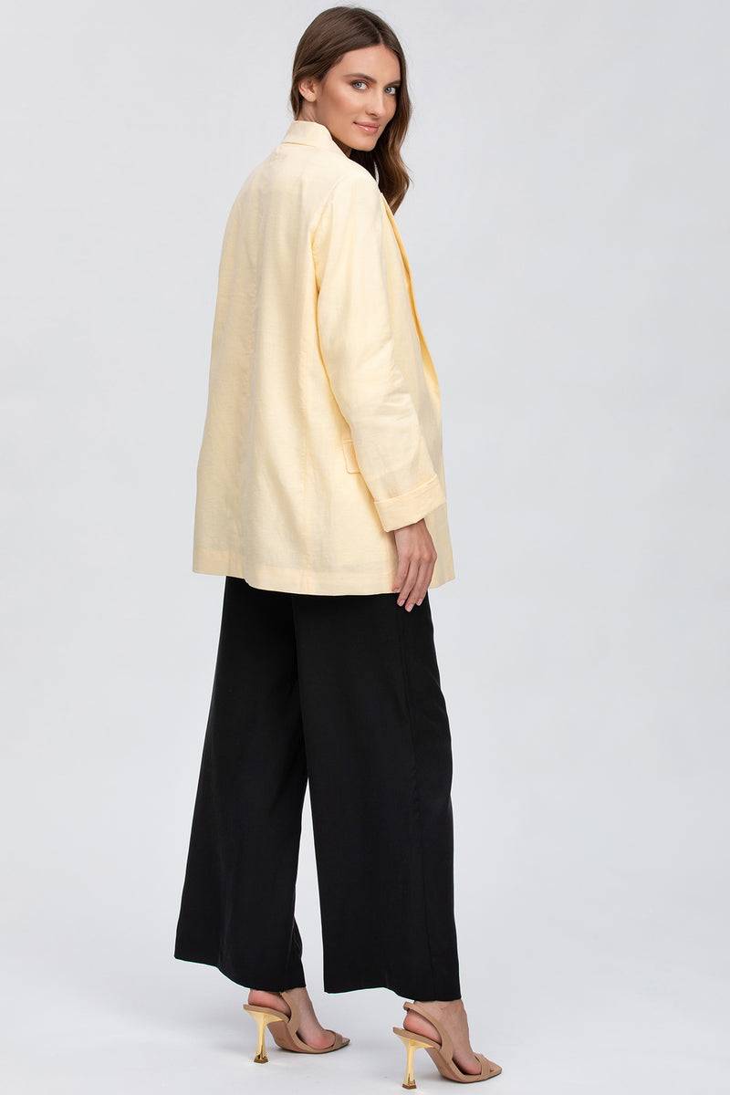 Pietro Brunelli WARREN | Pantaloni Premaman a Gamba Larga Neri Moda