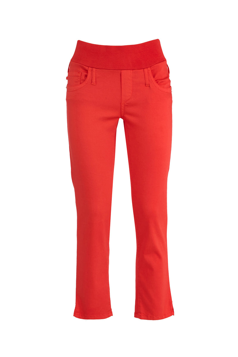 Pietro Brunelli CAPRI ROSSO | Pantaloni Premaman in Cotone Elasticizzato 2025