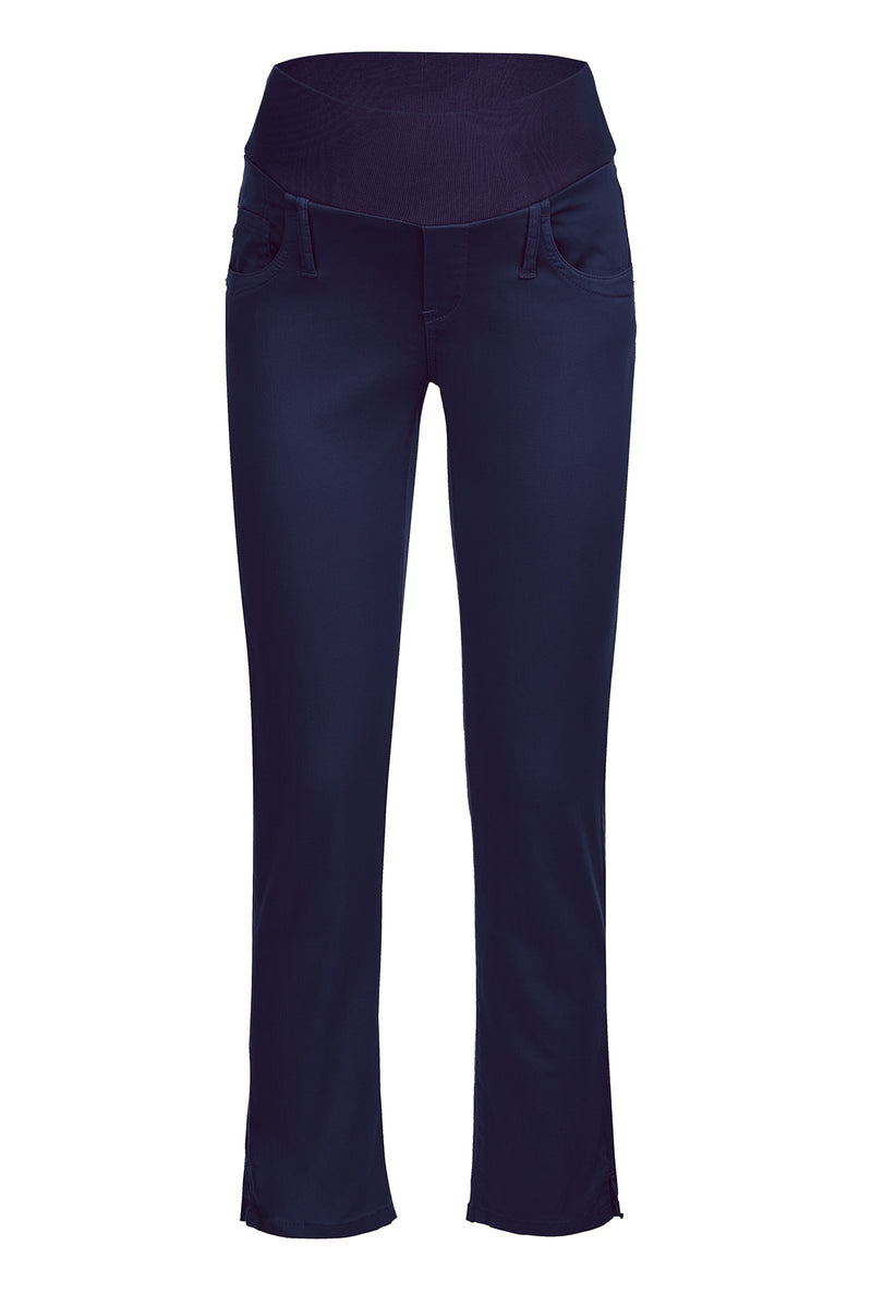 Pietro Brunelli CAPRI BLU | Pantaloni Premaman in Cotone Elasticizzato Italy