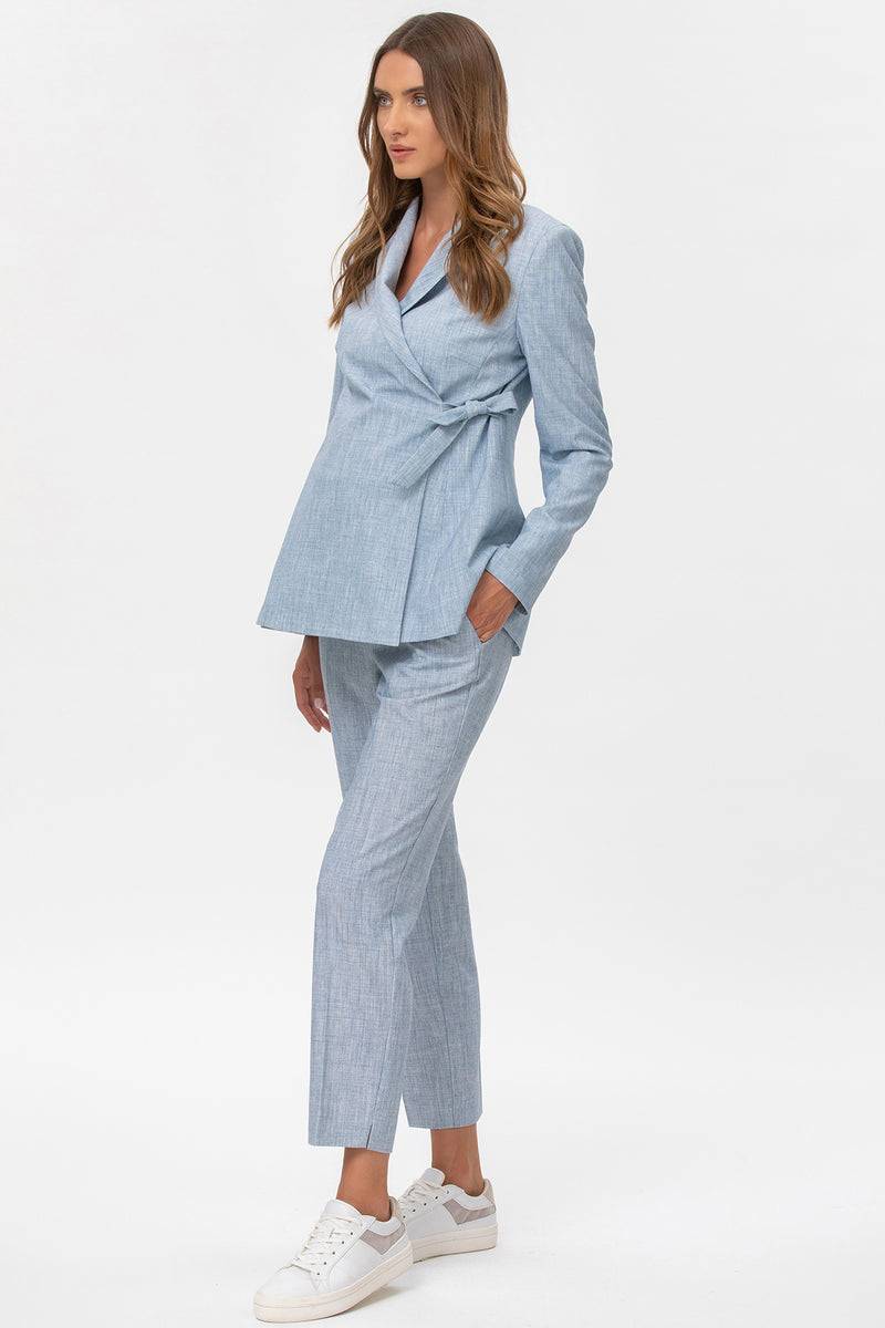 Pietro Brunelli KATE | Pantalone Premaman da Ufficio Azzurro Officina