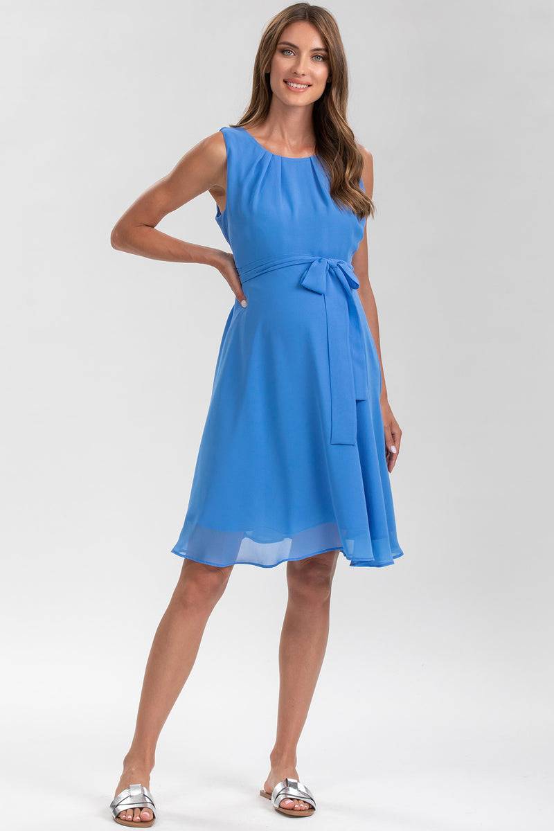 Pietro Brunelli TAMIGI | Abito Premaman in Chiffon Blu Cielo Vendita