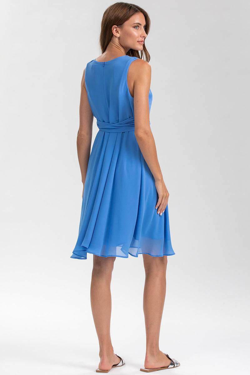 Pietro Brunelli TAMIGI | Abito Premaman in Chiffon Blu Cielo Vendita