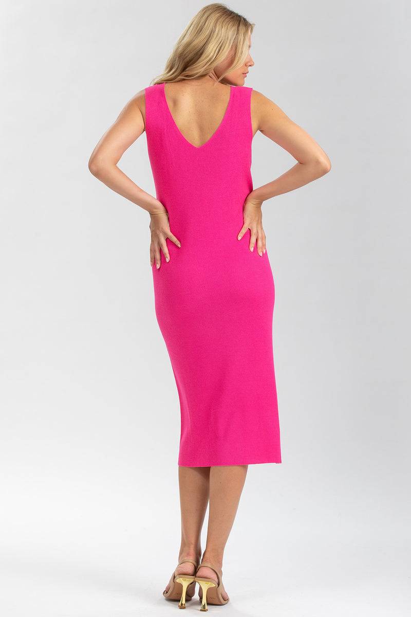 Pietro Brunelli ALLISON | Abito Aderente Rosa con Scollo a V Offerta
