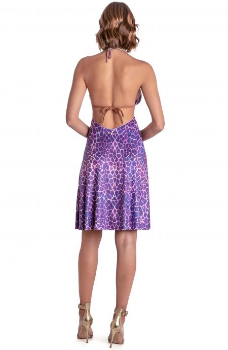 Pin Up Stars ABITO CUT-OUT DAINETTO STAMPA GIRAFFA Negozi Online