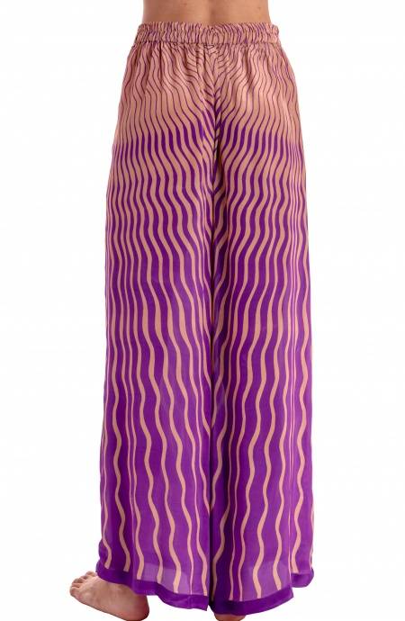 Pin Up Stars PANTALONE PALAZZO STAMPA TIGER SUN Promozione Limitata