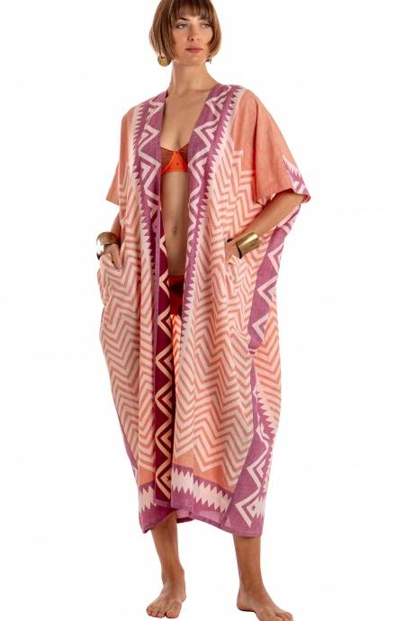 Pin Up Stars KIMONO LUNGO STAMPA BEAUTIFUL TREE Shopping Online