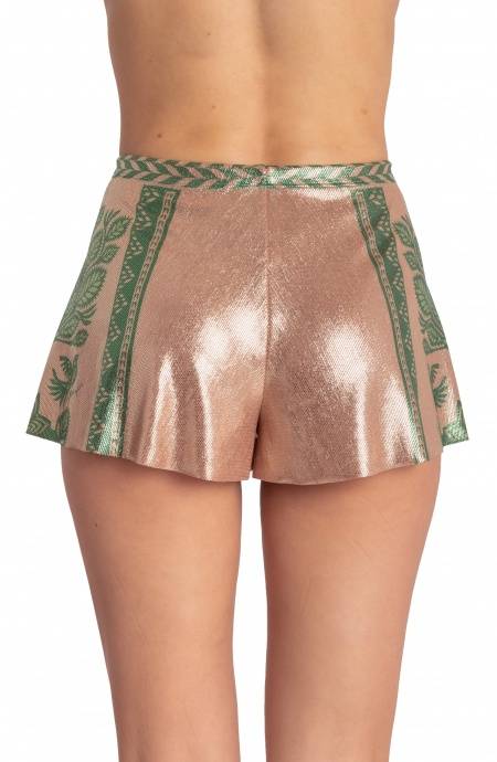 Pin Up Stars SHORTS LAMÈ STAMPA BEAUTIFUL TREE Sottocosto