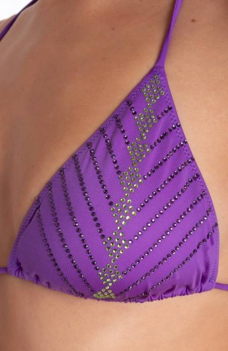Pin Up Stars BIKINI TRIANGOLO IMBOTTITO CON CRISTALLI Fino Al -60%